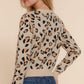 Long Slv Animal Jacquard Sweater