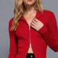 Long Sv 2 Way Open Zipper Sweater