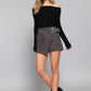 Waist Belted Cargo Skort