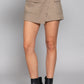 Waist Belted Cargo Skort