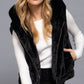 Hoodie Faux Fur Vest