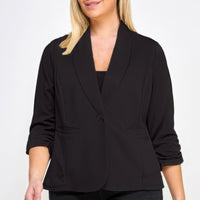 Techno Scuba Blazer With Pockets