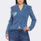 Patch It Up Denim Blazer Jacket