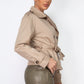 Double-breasted Waist-tie Trench Coat