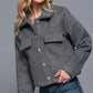 Long Slv Teddy Fleece Short Jacket