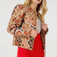 Zip Up Multi-print Jacket