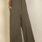 Spaghetti Strap Solid Wide Jumpsuit