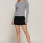 Long Sleeve Boat Neck Sweater