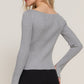 Long Sleeve Boat Neck Sweater