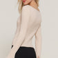 Long Sleeve Boat Neck Sweater