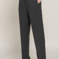 High Waist Pintuck Detail Long Pants