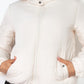 Insulated Zip-up Faux Fur Hooded Jacket