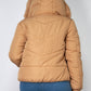 Insulated Zip-up Faux Fur Hooded Jacket