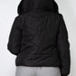 Insulated Zip-up Faux Fur Hooded Jacket