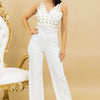 Metal Eyelet Hardware Detailed Fashion Jumpsuit