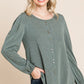 Solid Tr Spandex Long Sleeve Top