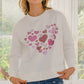 Hearts Hotfix Rhinestone Oversized Pullover