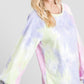 Tie-dye Puff Long Sleeve Top