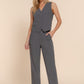 V-neckline W/front Button Closure Vest