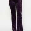 Glittery Flare High-rise Elastic Pants