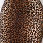 High-rise Banded Leopard Midi Skirt