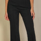 High Waist Stretch Crepe Flare Pants