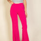 High Waist Stretch Crepe Flare Pants