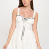 Front Ribbon Tie Bustier Dress