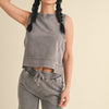 Mineral Wash Sleeveless Top