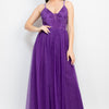 Glittered Straps Mesh Tulle Maxi Dress