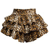 Leopard Printed Ruffled Shorts