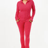 Thermal Active Wear Jacket With Flare Pants Set