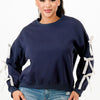 Casual Sweatshirts With Bow