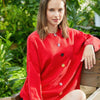 Solid Sweater With Colorful Buttons