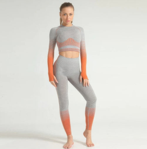 Stripe Seamless Yoga Set