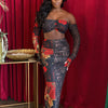 Midnight Rose Mesh Set