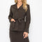 LS Belted Button Up Jacket & Pencil Skirt Set