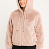 Plush Zip-Up Hooded Jacket
