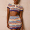 Zig Zag Crochet Two Piece Set