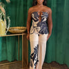 Midnight Bloom Halter Jumpsuit