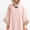 Hooded Faux Fur Trim Cape