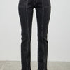 Mid Rise Slim Straight In Black Acid