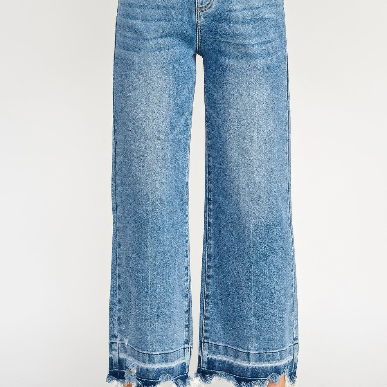 Tummy Control High Rise Crop Wide W/ Released Hem featuring wide-leg silhouette and relaxed hem.