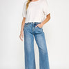 Tummy Control High Rise Crop Wide W/ Released Hem