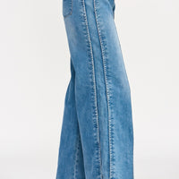 High Rise Wide Leg With Tummy Control - stylish wide leg jeans showcasing a flattering fit and supportive waistband.
