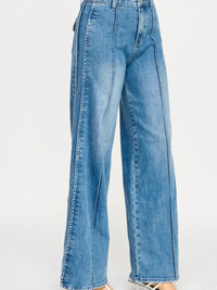 High Rise Wide Leg With Tummy Control displayed on model, featuring a flattering silhouette and supportive waistband.