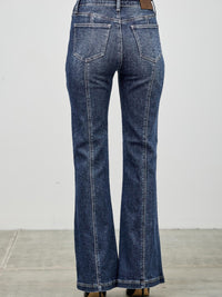High Rise Boot Cut With Seam Detail shown from the back, featuring a flattering fit and a classic boot cut flare.