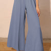 Matte Crepe Wide Leg Swing Pants