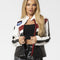 Color Block Pu Leather Jacket