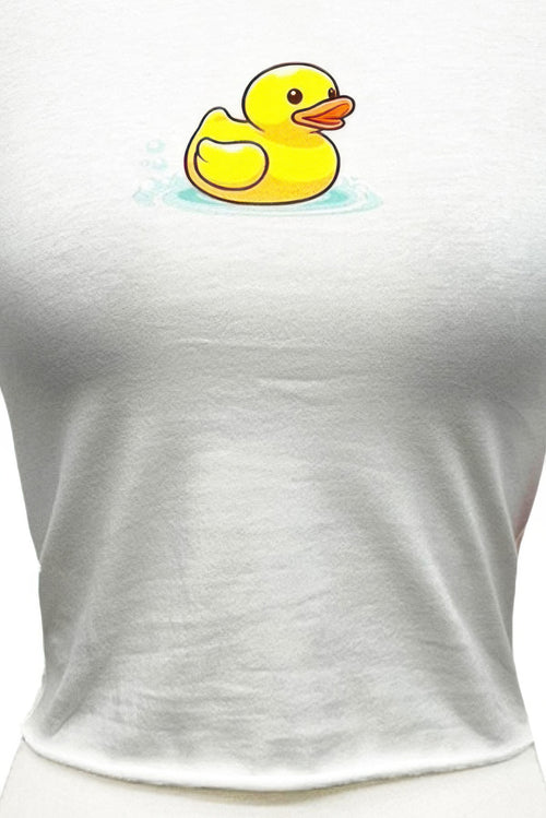 Baby Duck Graphic Short Sleeve Top
